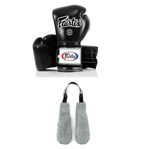 Fairtex BGV9 Boxing Gloves with Deodorizer Inserts | Mexican Style Glove for Hard Hitters + Odor & Moisture Absorber for Boxing, MMA, Muay Thai | Perfect Bundle for Clean & Durable Gear
