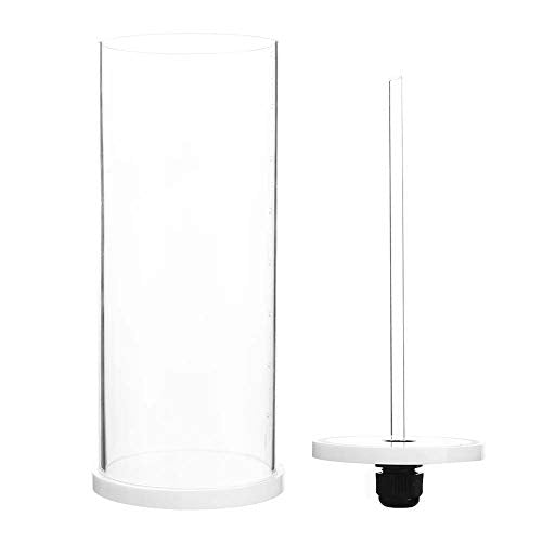 Aquarium 0.8L Acrylic Titration Pump Additives Liquid Storage Container Accessory with Scale for Fish Tank Water Treatment and Chemical Dosing Transparent Durable Lightweight