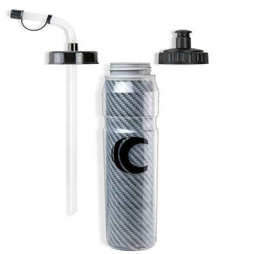 Cannon Sports 28oz Insulated Squeeze Water Bottle with Straw, Leak Proof Lids, 2 lids (Straw and Squeeze), Double Wall Insulation, Wide Mouth, BPA-Free (2 Pack) (Black) - color: Black