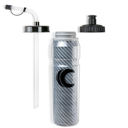 Cannon Sports 28oz Insulated Squeeze Water Bottle with Straw, Leak Proof Lids, 2 lids (Straw and Squeeze), Double Wall Insulation, Wide Mouth, BPA-Free (2 Pack) (Black) - color: Black
