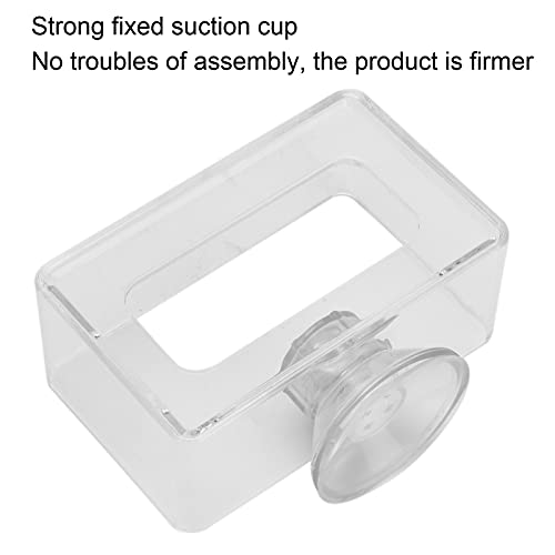 Fish Feeding Ring, Anti Floating Transparent Acrylic Aquarium Feeder, 6x10cm Fish Food Feeding Accessory, 4.33in Length 0.13lb Weight (Large Size 10 * 16cm) - size: Large size 10*16cm