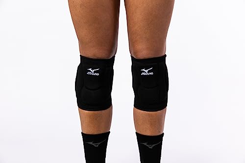 Mizuno Elite 9 SL2 Volleyball Kneepad, Black, Large - color: Black, size: Large
