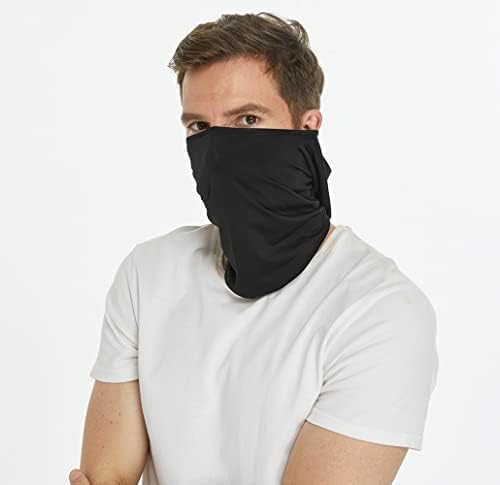 Balaclava Sun/uv face mask UPF 50+ ski mask Neck Gaiter face Scarf Outdoor Sports 3pack - color: Black+blue+grey