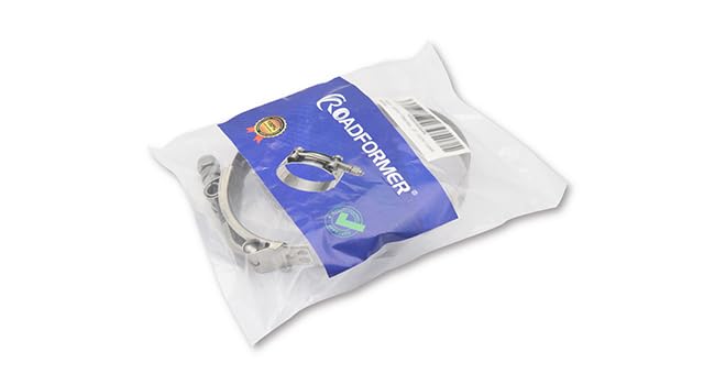 1.75" T Bolt Hose Clamp Stainless Steel - Working Range 48mm - 56mm for 1.75" I.D. Hose with 2mm - 5mm Wall Thickness, Roadformer T-bolt Clamps Featured to Provide Reliable Sealing Force, 2 Pack - size: 1.75" Hose Clamp 48mm - 56mm (1.89" - 2.20")