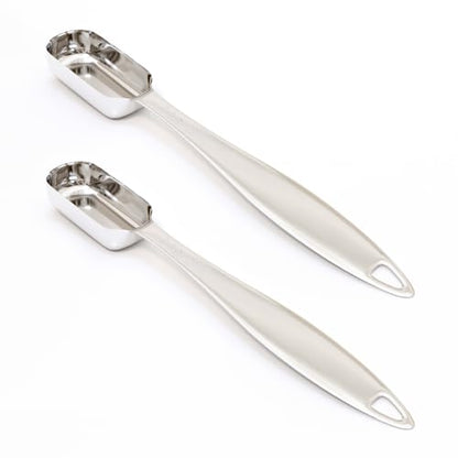 2PCS 1Teaspoon (1/3tbsp, 5ml) Single Measuring Spoon, Individual Stainless Steel Long Handle Measure Tablespoon Only - size: 1tsp|1/3tbsp|5ml|1/6oz