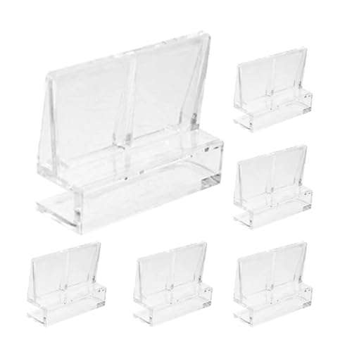 Aquarium lid Clips 12Pcs Aquarium Lid Holders Clear Acrylic Fish Tank Lid Clips Support Brackets for Rimless Glass Covers Fish Tank Clips