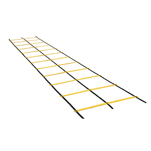 Agility Ladder Adjustable Double Row Agility Ladder,Speed Training Equipment,Football Flexibility Training Jumping,for Outdoor Athletic Footwork, Sports Drills(Size:10M) - size: 10M