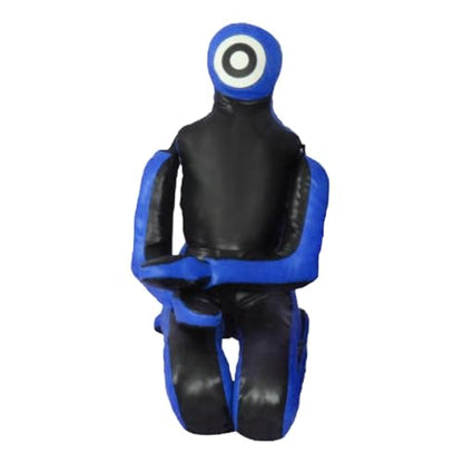 MMA Training Dummy for Grappling and Boxing, Unfilled Practice Tool, Blue 53 inch