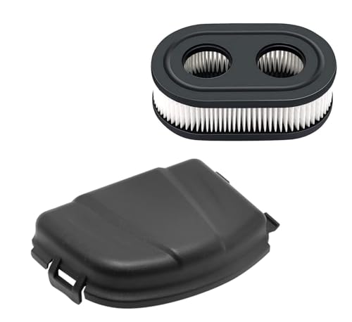 798452 593260 Air Filter with 595658 Lawn Mower Air Cleaner Cover Replacement for Briggs and Stratton 103M02 104M02 104M05 09P700 093J02 550E 550EX, 575EX, 625EX, 625EXi, Troy-Bilt, Toro Recycler 22 - size: 2pcs