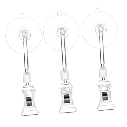 BESPORTBLE 3pcs Aquarium Suction Cup Clips Clamp Holders for Fish Tank Accessories Secure Airline Tubing and Sign Support Easy Installation and Versatile Use