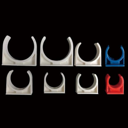 Amazing Screws 120 Pcs U-Shaped PVC Water Pipe Clamps, White, Fit for 1/2" (20mm) Pipes, Clips, Supports PEX Tubing - size: 20mm,120Pcs(White)
