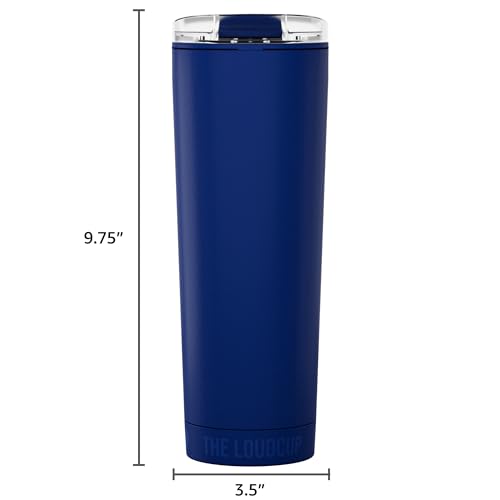 The LoudCup 23 oz 2-in-1 Water Bottle & Noisemaker, Classic Navy - color: Classic Navy, size: 23 Ounces