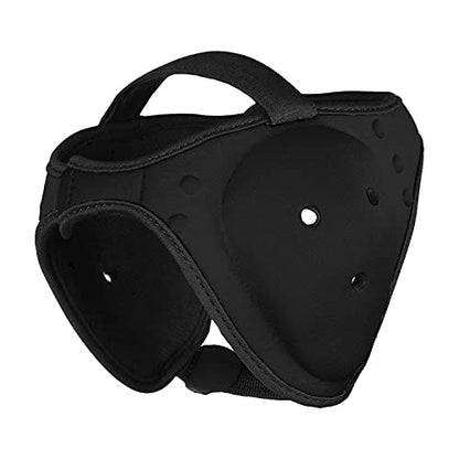 Wrestling BJJ Grappling Headgear - Adjustable Ear Guard - Ultra Soft Ear & Head Guard - Adult & Youth - color: Black, size: Youth