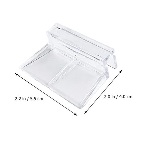 Balacoo Fish Tank Cover Clips 10pcs Acrylic Clips Aquariums Universal Cover Support