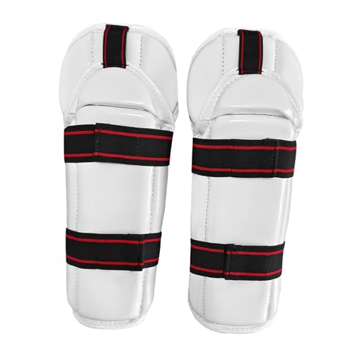 Fancyes Taekwondo Shin Protector Taekwondo Arm Shin Guards Impact Resistant Padded Protective Gear for Training Sparring Kickboxing, M