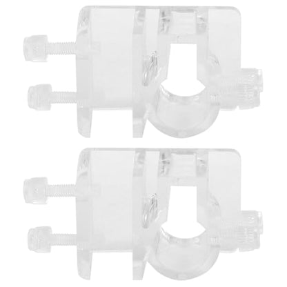 4Pcs Acrylic Aquarium Soft Tube Fixture Holder Hose Clamps Aquarium Fish Water Pipe Hose Fixing Clip Tube Clamp Holder Fish Tank Hanger Acrylic Fixture