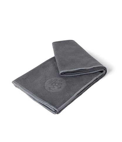 Manduka eQua Hand Towels - 16" | Rapid Moisture Activated Grip | Quick Drying, Soft Microfiber | Machine Washable | 16 x 26.5 inches | Thunder - color: Thunder