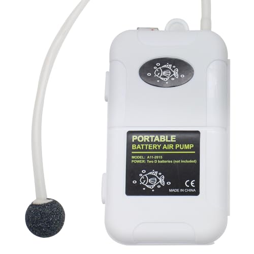 Small Air Pump for Fish Tank 6 Gallons, Aerator for Bait Bucket,Bubbler Stones for Aerator, Bait Bucket Air Pump,Quiet Voice, Suitable for Tropical Fish Enthusiasts and Fishing Enthusiasts