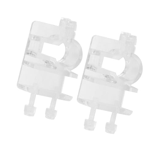 4Pcs Acrylic Aquarium Soft Tube Fixture Holder Hose Clamps Aquarium Fish Water Pipe Hose Fixing Clip Tube Clamp Holder Fish Tank Hanger Acrylic Fixture