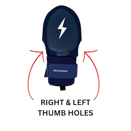 BRUCE BOLT Original Series Sliding Mitt - color: Navy Blue, size: Youth
