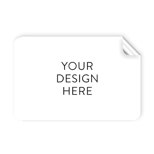Custom Vinyl Stickers with Image, Text, Design, Logo. Waterproof Personalized Business Labels for Packaging, Bottles, Jars, Candles, & Handmade. Dishwasher Safe, UV Protected, 30+ Backgrounds, 5x3
