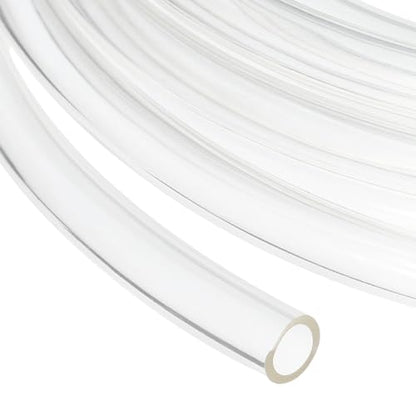 uxcell 5/16 Inch Clear PVC Tubing, 8mm ID x 12mm OD - 15ft PVC Tube Lightweight Vinyl Hose, Transparent Flexible Plastic Water Tubing for Air Oil Water Transfer Aquarium Irrigation - size: 8mm ID x 12mm OD