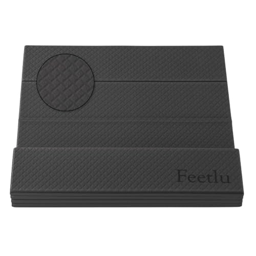 Foldable Yoga Mat, 72" x 24", 6/8/10/12mm - color: Black, size: 24" x 72" x 2/5"
