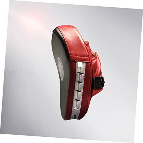 1pair Handheld Boxing Training Pads Curved Focus Mitts for MMA Taekwondo Kickboxing Karate Red Black Design for Use Gym Training