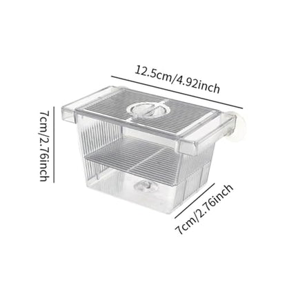 Fish Breeding Isolated Box Float Hatching Separation Acrylic Hatching Box Fish Tank Hatchery for Clownfish Guppy, S
