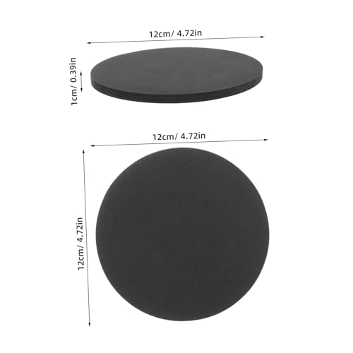 UPKOCH Shock-Absorbing Non-Slip Fish Tank Leveling Mat Waterproof Round Aquarium Pad Tank Cushioning Suitable for Micro Landscape Bottles and Terrariums - size: 12.00X12.00X1.00CM