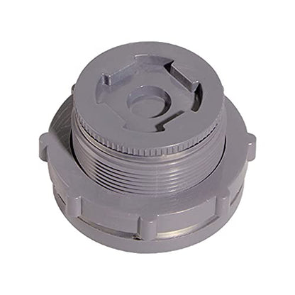 2 Inch PVC Bulkhead Water Tank Connector Adapter Fitting with Plugs Thru-Bulk Pipe Fitting for Rain Barrels, Aquariums, Ponds(Set of 1) - size: 2"-1pcs