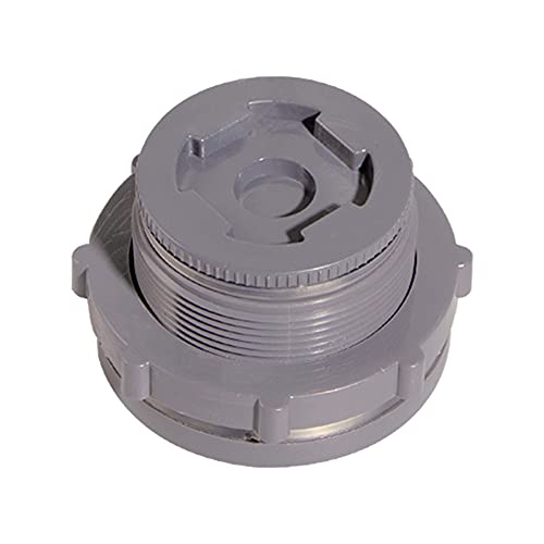 2 Inch PVC Bulkhead Water Tank Connector Adapter Fitting with Plugs Thru-Bulk Pipe Fitting for Rain Barrels, Aquariums, Ponds(Set of 1) - size: 2"-1pcs