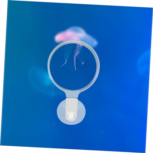 Toyvian Magnifying Glass for Aquariums Sturdy Magnifier with Strong Suction Cup for Easy Installation for Observing Betta Fish Ants and Small Animals Your