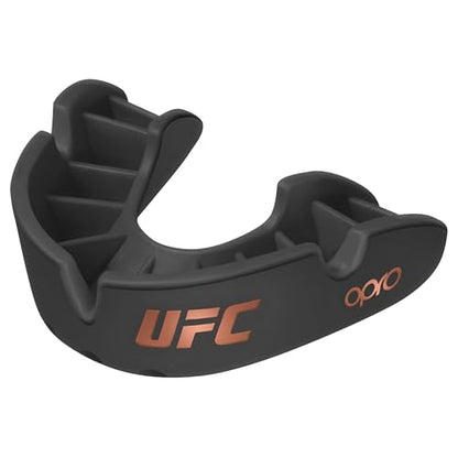 OPRO Bronze Level UFC Moldable Mouth Guard, Essential Fit (Black) - color: Ufc Black, size: Adult