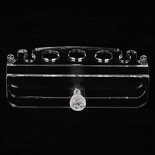 Acrylic Transparent Aquarium Tool Holder, Maintenance Rack S, White Clear, Space Saving Organizer - Durable Material, Easy Installation, Ideal for Fish Tank Tools