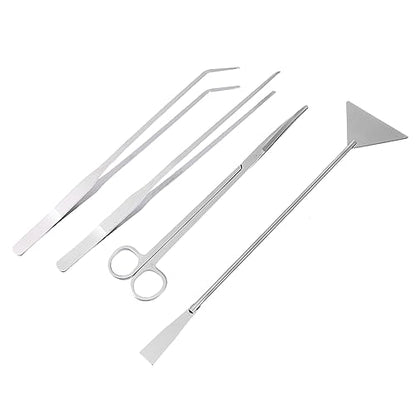 Generic 1set Aquascaping Tools Aquarium Scissors Tweezers and Spatula for Fish Tank Maintenance Essential Tools for Aquatic Plants and Substrate Care