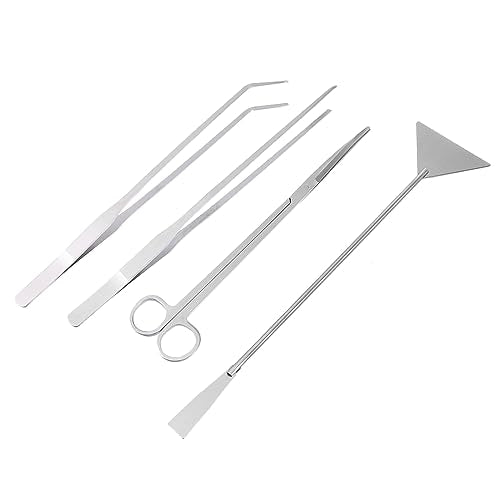 Generic 1set Aquascaping Tools Aquarium Scissors Tweezers and Spatula for Fish Tank Maintenance Essential Tools for Aquatic Plants and Substrate Care