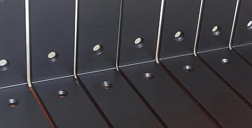 6 Pack - L 6" x H 4" x W1.5, 5mm Thick Black L Shelf Bracket, Iron Shelf Brackets, Metal Shelf Brackets, Floating Shelf, Shelf Supports with Screws - size: 6''x4'', style: Black 6 Pack