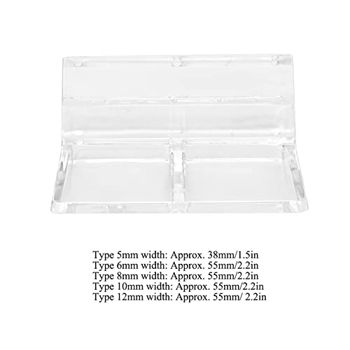 KIMISS 20Pcs Glass Cover Acrylic Clip Holder Support Clamp Accessory for Aquarium Fish 20Pcs Glass Cover (5mm) - size: 5mm