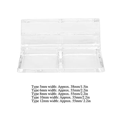 KIMISS 20Pcs Glass Cover Acrylic Clip Holder Support Clamp Accessory for Aquarium Fish 20Pcs Glass Cover (5mm) - size: 5mm