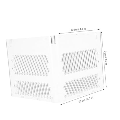 LIOOBO Aquarium Sand Guard Fish Tank Isolation Grid Plate Acrylic Divider for Corner Tanks