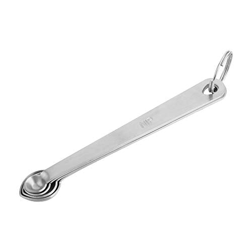 Fox Run Brands 4-Piece Pinch Spoons Measuring, 0.25 x 0.5 x 4.75 inches, Metallic