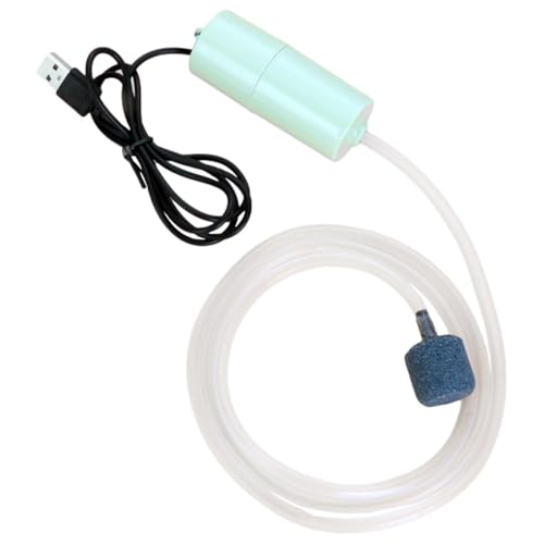 Tiny Water Pump,Mute Aquarium Pump with Uniform Air Bubble | 5V Water Pumps Home Quiet Oxygen Increasing Waterproof for Home Tank - color: Green