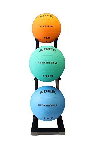 Ader Medicine Ball Set w/Rack - size: Rack + 8-15 LB Med Balls