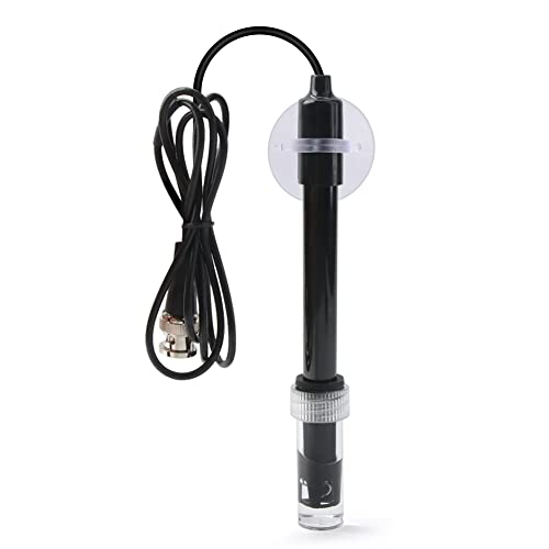 Replacement PH Probe Electrode Sensor with BNC Connector for Hydroponic Aquarium Laboratory Meter Controller Device, Low Impedance Corrosion-Resistant Tester Kit