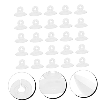 NOLITOY 125pcs Aquarium Cup Clips Fish Tank Holders for Airline Easy to Use Strong Fixation for Freshwater Aquariums