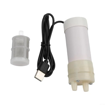 5V Self-Priming Water Pump USB Powered Vacuum Pump with 4L/Min Flow Plastic Housing Compact Portable Design for Aquarium Cleaning, Balcony Irrigation, Camping and Outdoor(3Meter) - size: 3Meter