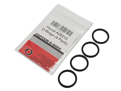 Captain O-Ring – Replacement A20212 A-20212 Orings for Fluval Top Cover Click-Fit FX4, FX5, FX6 Aquarium Fish Tank Canister Filter (4 Pack)