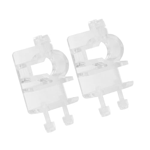 4Pcs Acrylic Aquarium Soft Tube Fixture Holder Hose Clamps Aquarium Fish Water Pipe Hose Fixing Clip Tube Clamp Holder Fish Tank Hanger Acrylic Fixture