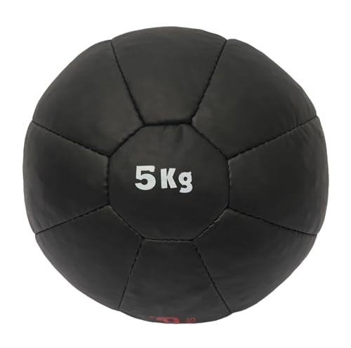Fitness Weighted Medicine Exercise Ball for Yoga, Pilates, Strength Training & Physical Therapy Durable Muscle Driver Sport Gym Anti-Slip Tough Grip - size: 5 kg